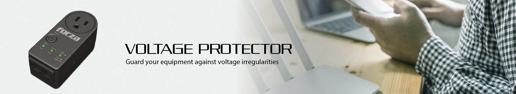 Forza Voltage Protector FVP-1201N 900J RJ45 1 Out 110V US