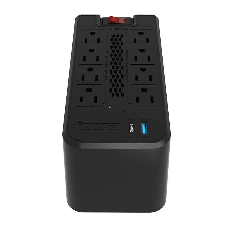 Imagen N°1 Regulador Forza Fvr-1221usb - 600w 1200va- Usb C 