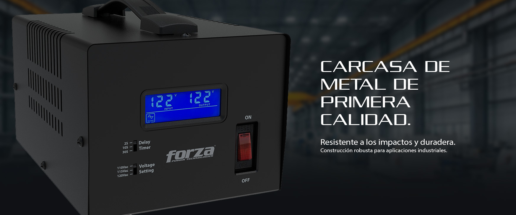Regulador Automático de Voltaje 3600VA/1800W, 4 NEMA 5-15R| ForzaUPS