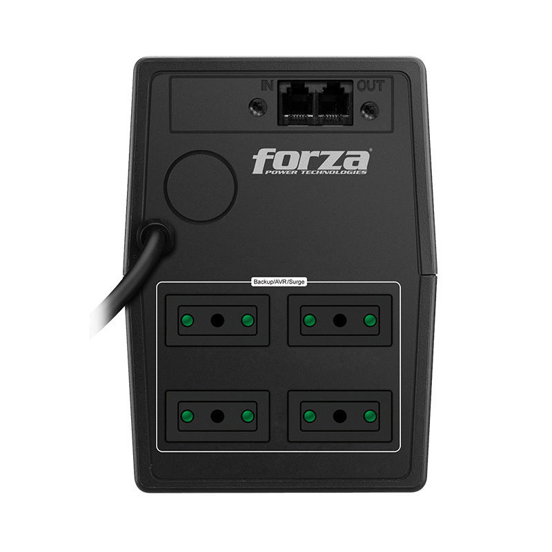 Interactive UPS 750VA/375W, 4 CEI, RJ11, comp tower-220V| ForzaUPS